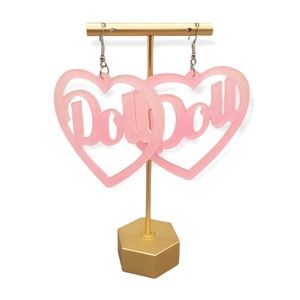 "Doll" Heart Earrings